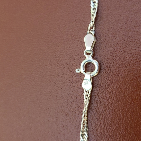 Star of David / magen David pendant and chain silver 925 Italy - Picture 8 of 15